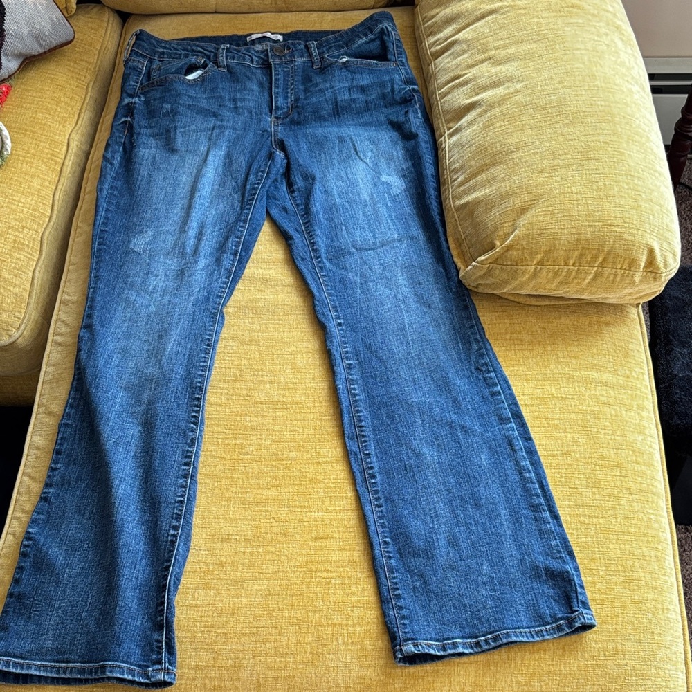 SO Women's Boot Cut Jeans in Deep Blue